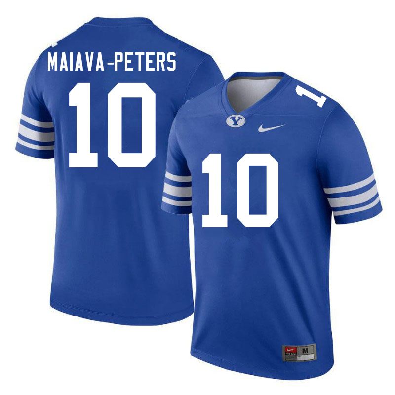 Men #10 Sol-Jay Maiava-Peters BYU Cougars College Football Jerseys Sale-Royal